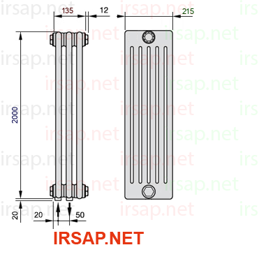Радиатор IRSAP Tesi 62000/3 T18 CL 01